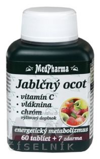 MedPharma JABLČNÝ OCOT, VIT C, VLÁKNINA, CHRÓM