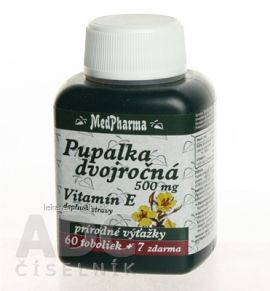 MedPharma PUPALKA DVOJROČNÁ 500MG, VITAMÍN E