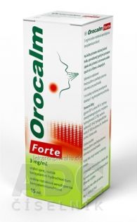 Orocalm Forte 3 mg/ml orálna roztok. aerodisperzia