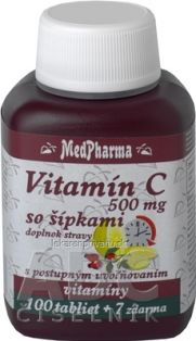 MedPharma VITAMÍN C 500MG so šípkami