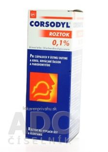 CORSODYL 0,1% ROZTOK 200ML