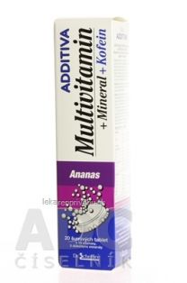 ADDITIVA MULTIVITAMÍN + Minerál, Kofein, Ananás