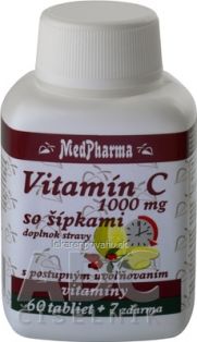 MedPharma VITAMÍN C 1000 mg so šípkami