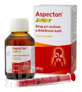 Aspecton Junior sirup pri suchom a dráždivom kašli