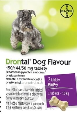 Drontal Dog Flavour 150/144/50 mg tablety