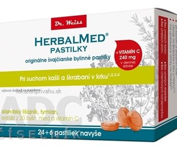 HERBALMED PASTILKY pre odkašliavanie - Dr.Weiss