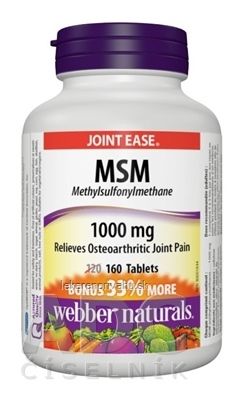 Webber Naturals MSM 1000 mg BONUS