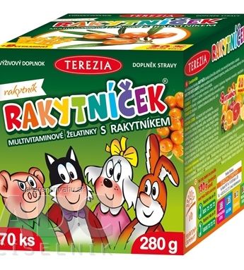 TEREZIA RAKYTNÍČEK multivit.želatínky s rakytníkom