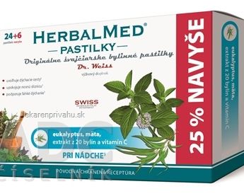 HERBALMED PASTILKY pri nádche - Dr.Weiss