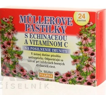 MÜLLEROVE PASTILKY S ECHINACEOU A VIT. C