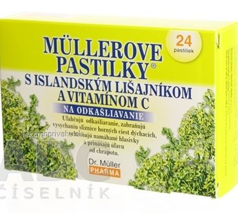 MÜLLEROVE PASTILKY S ISLAND. LIŠAJNÍKOM A VIT. C