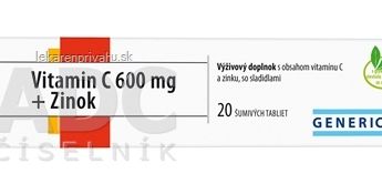 GENERICA Vitamin C 600 mg + Zinok