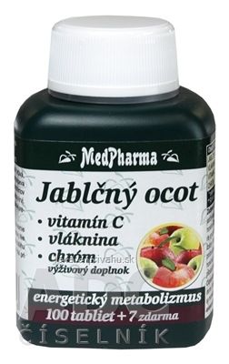 MedPharma JABLČNÝ OCOT, VIT C, VLÁKNINA, CHRÓM