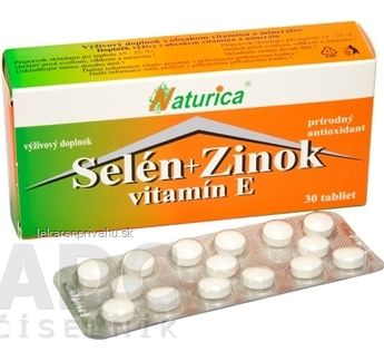 Naturica SELÉN + ZINOK, vitamín E