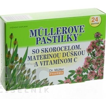 MÜLLEROVE PASTILKY SO SKOR. MAT. DÚŠKOU A VIT. C