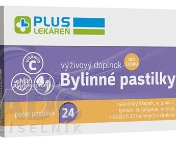 PLUS LEKÁREŇ Bylinné pastilky Bez cukru