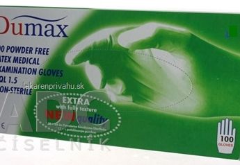 DUMAX RUKAVICE latexové vyšetrovacie