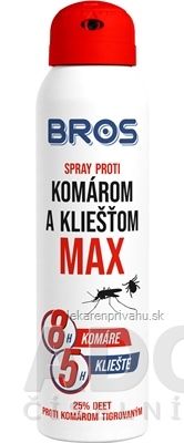 BROS spray proti komárom a kliešťom MAX