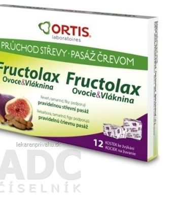 Fructolax Ovocie a vláknina KOCKY