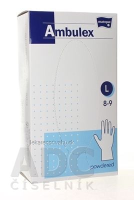 Ambulex rukavice LATEXOVÉ