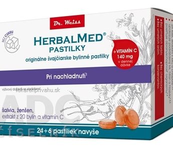 HERBALMED PASTILKY pri nachladnutí - Dr.Weiss