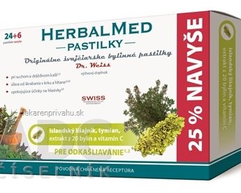 HERBALMED PASTILKY pre odkašliavanie - Dr.Weiss