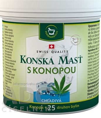 KONSKÁ MASŤ S KONOPOU CHLADIVÁ