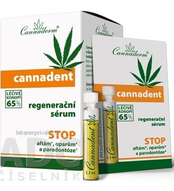 Cannaderm CANNADENT regeneračné sérum