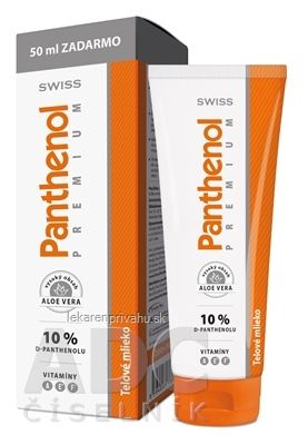 SWISS Panthenol PREMIUM 10% telové mlieko