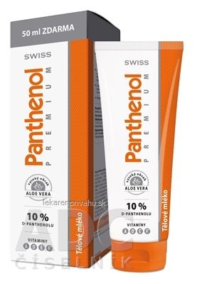 SWISS Panthenol PREMIUM 10% telové mlieko