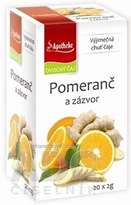 APOTHEKE PREMIER SELECTION ČAJ POMARANČ A ZÁZVOR