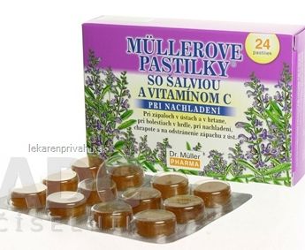 MÜLLEROVE PASTILKY ŠALVIA A VITAMÍN C