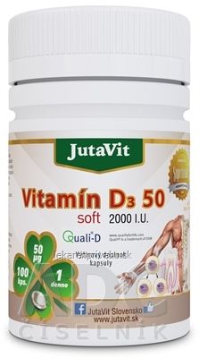 JutaVit Vitamín D3 50 soft