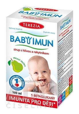 TEREZIA BABY IMUN sirup s hlivou a rakytníkom