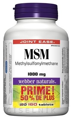 Webber Naturals MSM 1000 mg BONUS