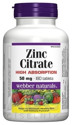 Webber Naturals Zinok 50 mg