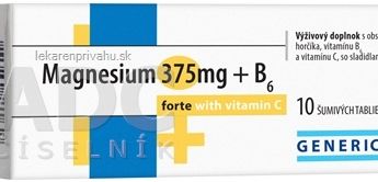 GENERICA Magnesium 375 mg + B6 forte s vitamínom C