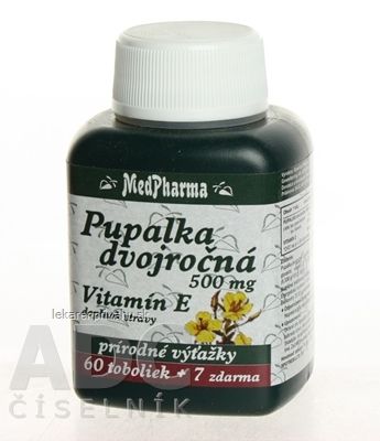 MedPharma PUPALKA DVOJROČNÁ 500MG, VITAMÍN E