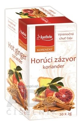 APOTHEKE PREMIER SELECTION Horúci zázvor koriander